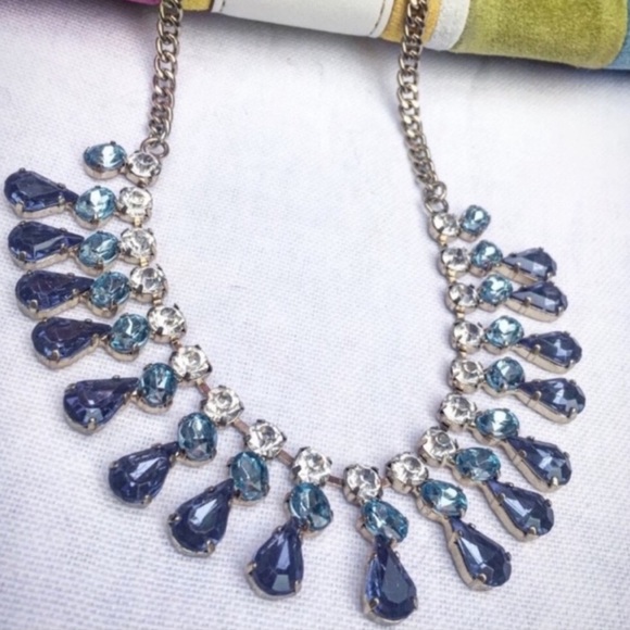 J. Crew Teardrop Crystal Necklace - Picture 2 of 5